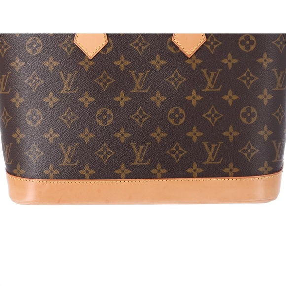 Louis Vuitton Monogram Alma Brown M51130 Dome Top Zip Satchel - Picture 12 of 17